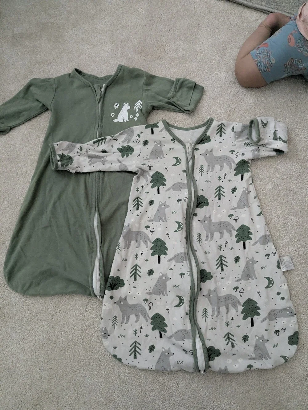 Bundle Of 2 : Yoofoss Baby Sleep Sack 0-6 Months Wearable Blanket for Babies 100